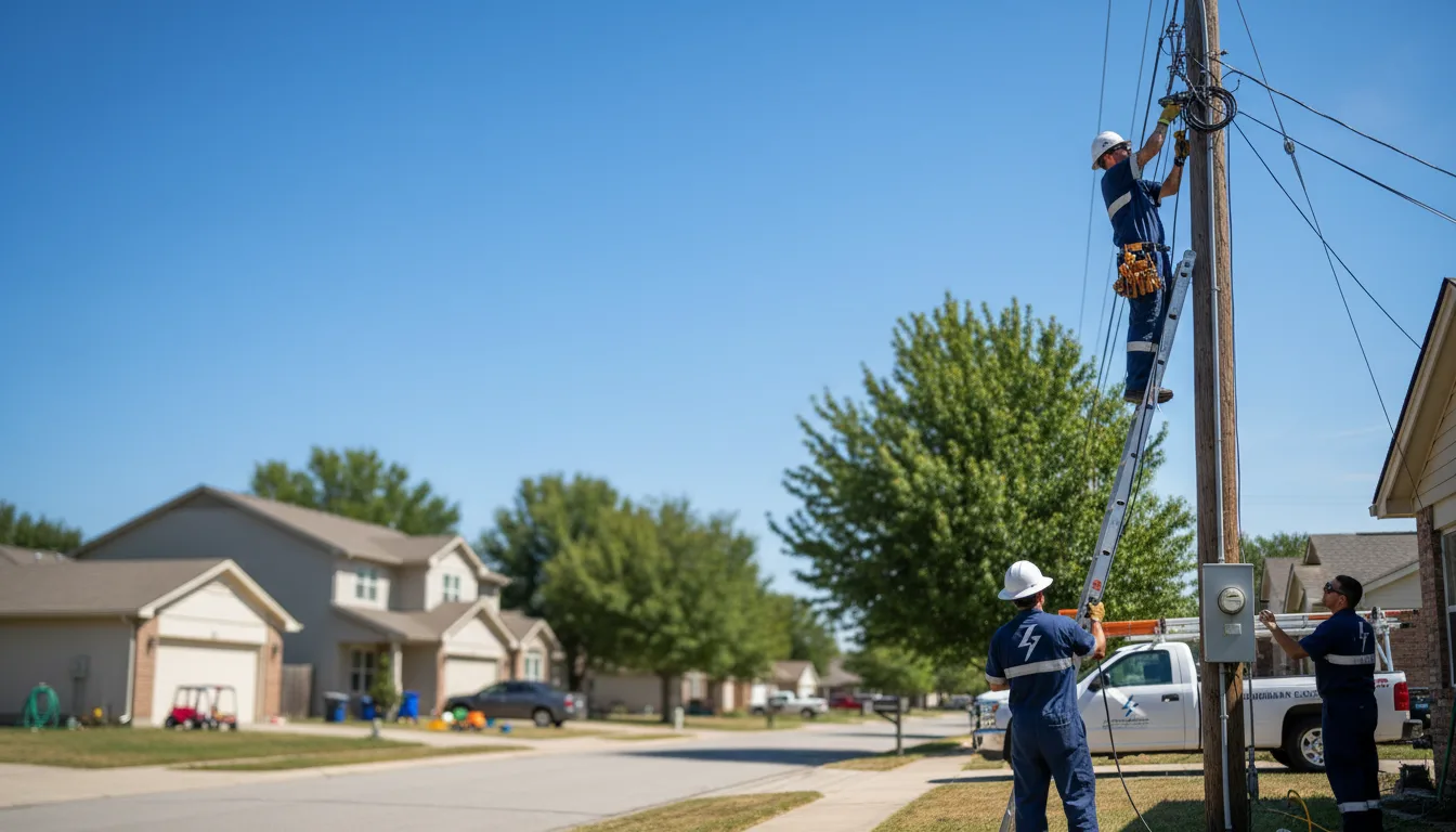 Residential electrician providing installation services in Ardmore, OK